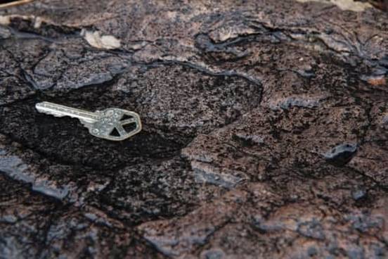 lost key on ground